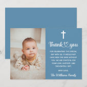 Christelijk baptisme Christening Communistische Re Bedankkaart (Voorkant / Achterkant)