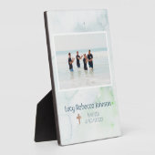 Christelijk Baptisme herdenkingsblad Plaque Ocean  Fotoplaat (Zijkant)