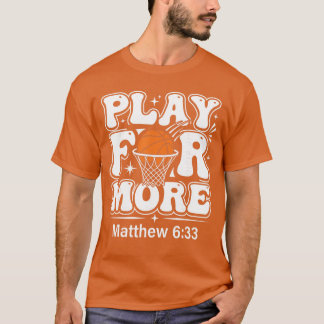 Christelijk Basketbal Jezus Bijbelvers Basketbal  T-shirt