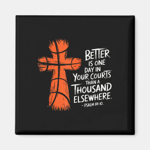 Christelijk basketbal religieus Bijbelvers psalm Magneet