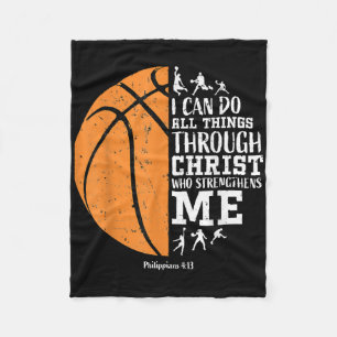 Christelijk Basketbal S Mannen Jongens Kinderen Re Fleece Deken