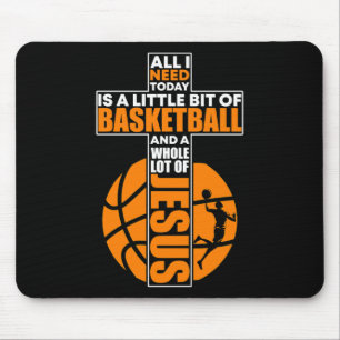 Christelijk basketbalkruis muismat