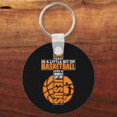 Christelijk basketbalkruis sleutelhanger (Voorkant)