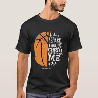 Christelijk Basketball Shirt Ik kan alle dingen do