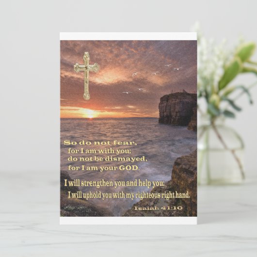 Christelijk Bedankkaart (Staand voorkant)