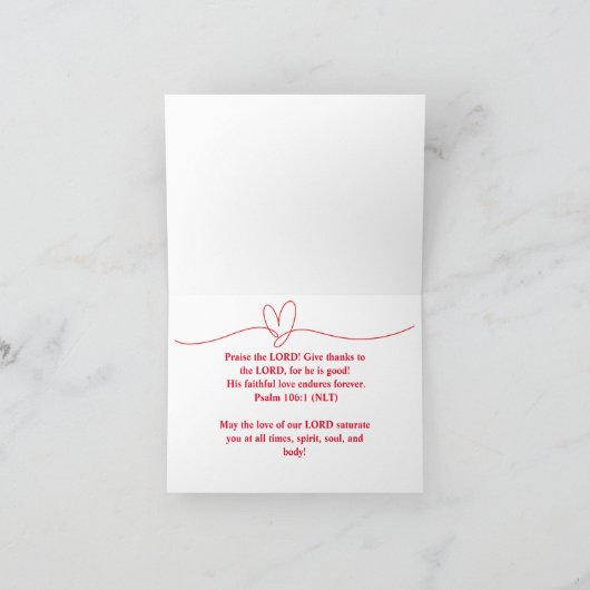 Christelijk bedankt kaart (Binnen)