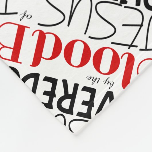 Christelijk bedekt met bloed van het gebed van Jez Fleece Deken (Hoek)