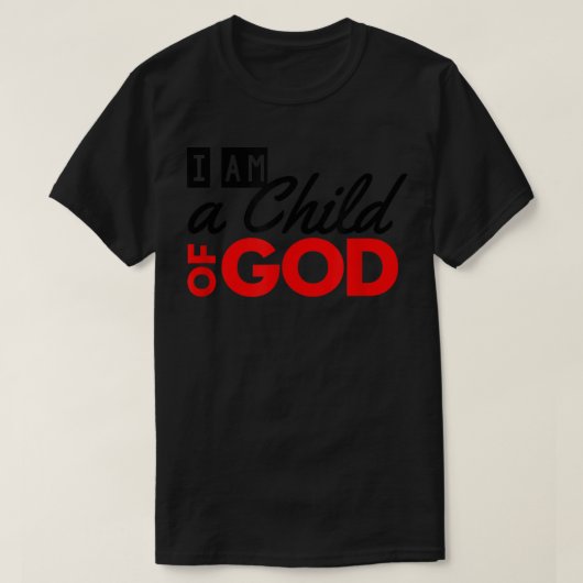 Christelijk ben ik een kind van God T-shirt (Design voorkant)