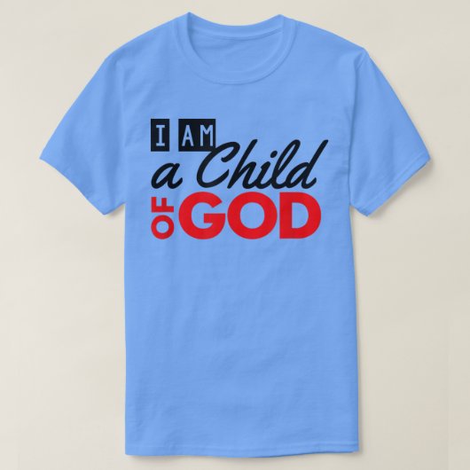 Christelijk ben ik een kind van God  T-shirt (Design voorkant)
