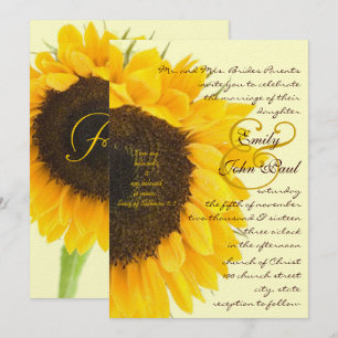 Christelijk ben ik mijn Beloved Sunflower Weddenit Kaart