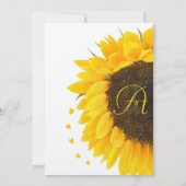 Christelijk ben ik mijn bruine zonnebloembruiloft kaart (Achterkant)