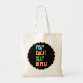 CHRISTELIJK BID CACAO SLAY REPEAT TOTE BAG