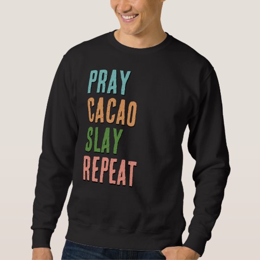 CHRISTELIJK BID CACAO SLAY REPEAT TRUI (Voorkant)