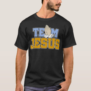 Christelijk bidsteam Jezus Christendom God Foll T-shirt