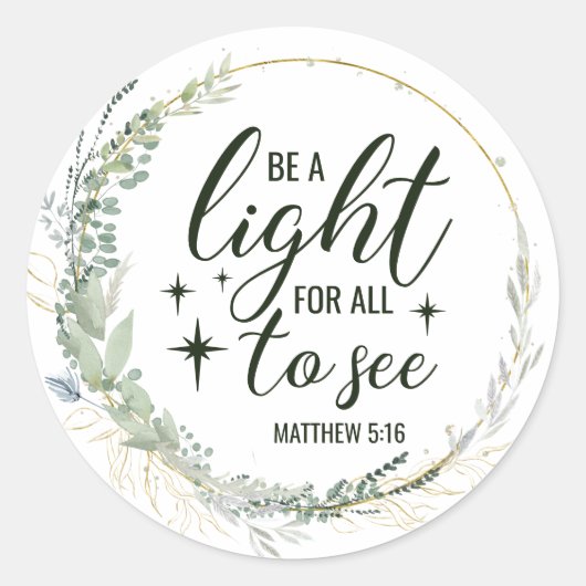 Christelijk/Bijbel Sierkussen Ronde Sticker (Voorkant)