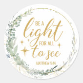 Christelijk/Bijbel Sierkussen Ronde Sticker (Voorkant)