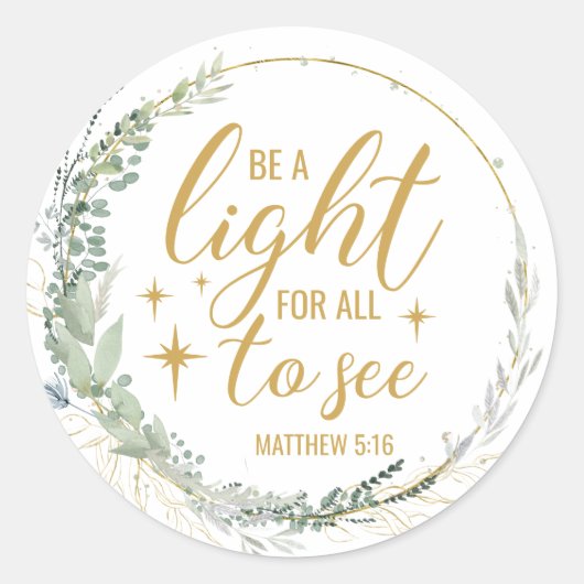 Christelijk/Bijbel Sierkussen Ronde Sticker (Voorkant)