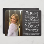 Christelijk Bijbel Verse aangepast Afstuderen voor Kaart (Voorkant / Achterkant)