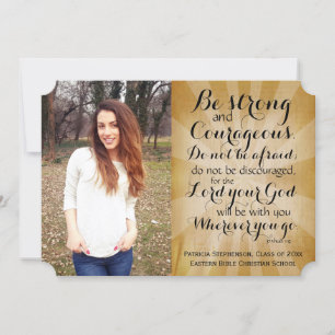 Christelijk bijbelbeeld Afstuderen Verse foto Kaart