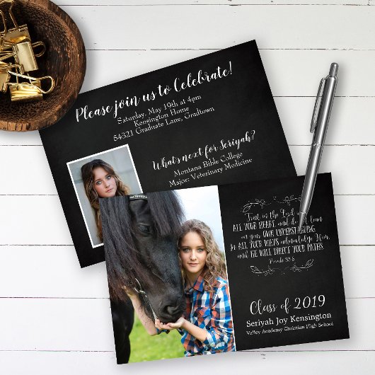 Christelijk bijbelbijbelbijtend Rustisch Afstudere Kaart