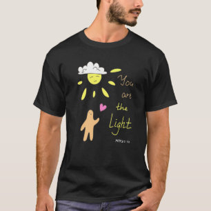 Christelijk Bijbelcitaat Mattheüs 514 Quote U bent T-shirt