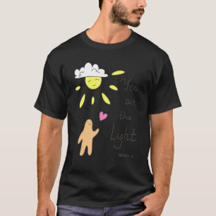 Christelijk Bijbelcitaat Mattheüs 514 U bent de Li T-shirt