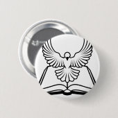 Christelijk bijbeldoekconcept ronde button 5,7 cm (Voorkant /achterkant)