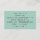 Christelijk Bijbelkruis Inspirerend Religieus Visitekaartje (Achterkant)