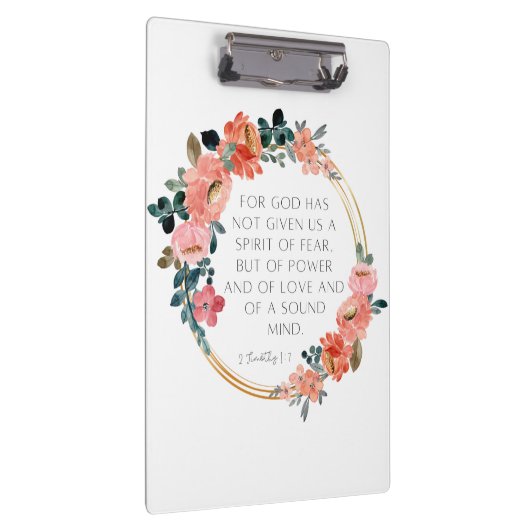 Christelijk Bijbels Floral, groot klembord (Rechts)