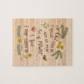 Christelijk Bijbelsgeloof over angst Legpuzzel (Horizontaal)