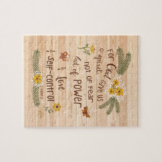 Christelijk Bijbelsgeloof over angst Legpuzzel (Horizontaal)