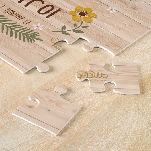 Christelijk Bijbelsgeloof over angst Legpuzzel (Zijkant)