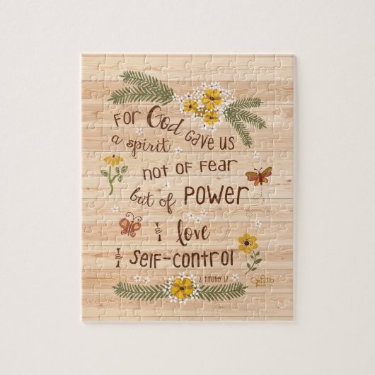 Christelijk Bijbelsgeloof over angst Legpuzzel (Verticaal)