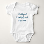 Christelijk Bijbelvers Baby Bodysuit (Voorkant)