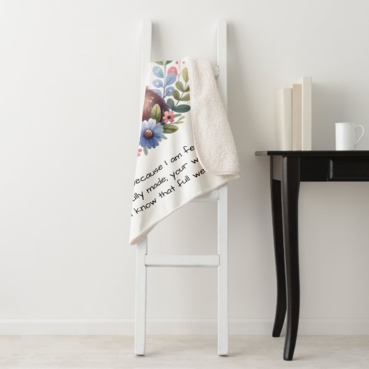 Christelijk Bijbelvers Custom Baby Nursery Sherpa Deken (In situ)