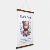 Christelijk Bijbelvers Custom Baby Nursery Wall Hangend Wandkleed (Gebogen)