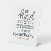 Christelijk Bijbelvers Efeziërs 4:32 voetstuk Reclamebord Met Voetstuk (Voorkant)