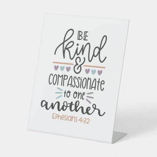Christelijk Bijbelvers Efeziërs 4:32 voetstuk Reclamebord Met Voetstuk (Voorkant)
