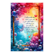 Christelijk Bijbelvers Ezechiël 36:25