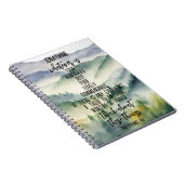 Christelijk Bijbelvers Filippenzen 4 8 Landschap Notitieboek (Rechterzijde)