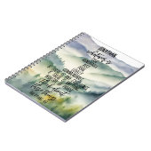 Christelijk Bijbelvers Filippenzen 4 8 Landschap Notitieboek (Linkerzijde)