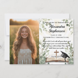 Christelijk Bijbelvers Foto Afstuderen Kaart