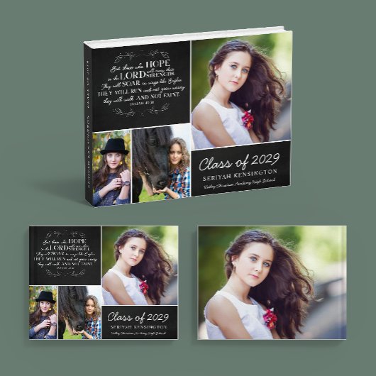 Christelijk Bijbelvers Fotocollage Afstuderen Gastenboek