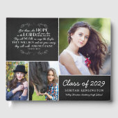 Christelijk Bijbelvers Fotocollage Afstuderen Gastenboek (Voorkant)