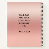 Christelijk Bijbelvers Gepersonaliseerde Naam Jaar Notitieboek (Achterkant)