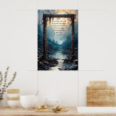 Christelijk Bijbelvers Jesaja 44:3 Poster (Keuken)