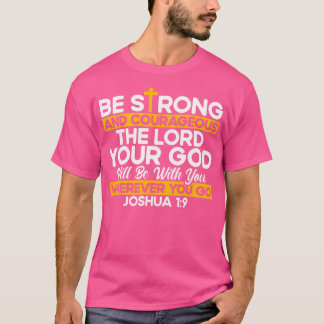 Christelijk Bijbelvers Jozua 19 Kruis T-shirt