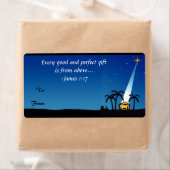 Christelijk Bijbelvers Kerst Cadeau Label Label (Insitu)
