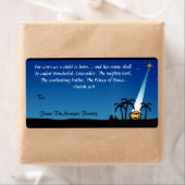 Christelijk Bijbelvers Kerst Custom Gift Label (Insitu)