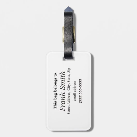 Christelijk Bijbelvers, Lone Tree, Stralen van de Bagagelabel (Achterkant verticaal)